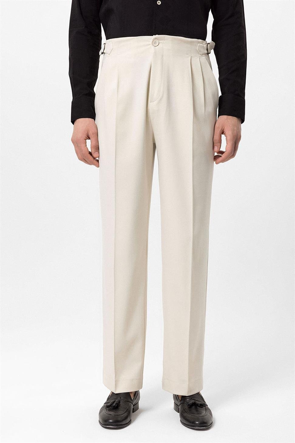 ارتفاع الخصر مشبك مفصلة مريحة تناسب السراويل الرجالية