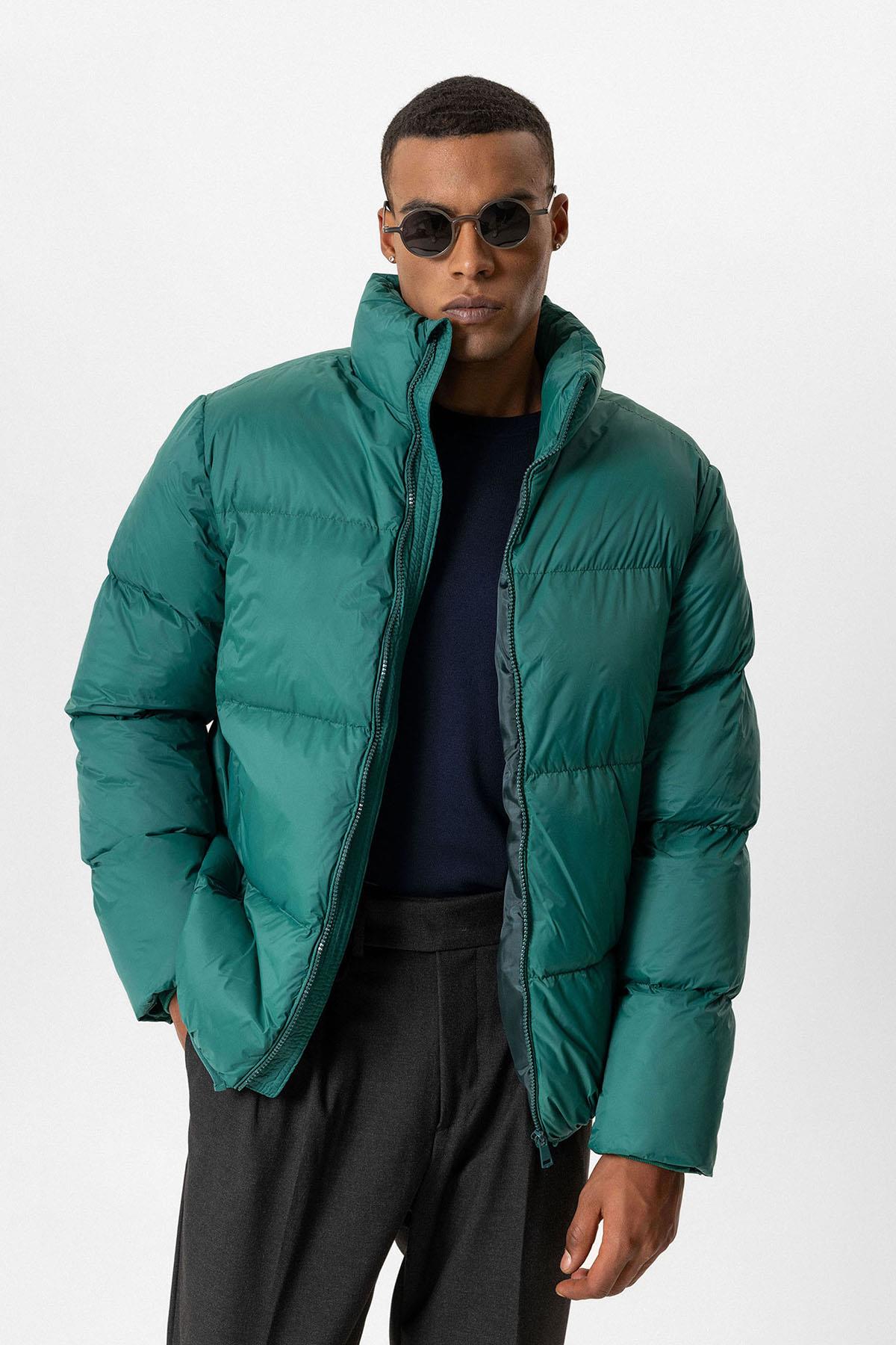 Vertical Collar Rubber Inflatable Coat