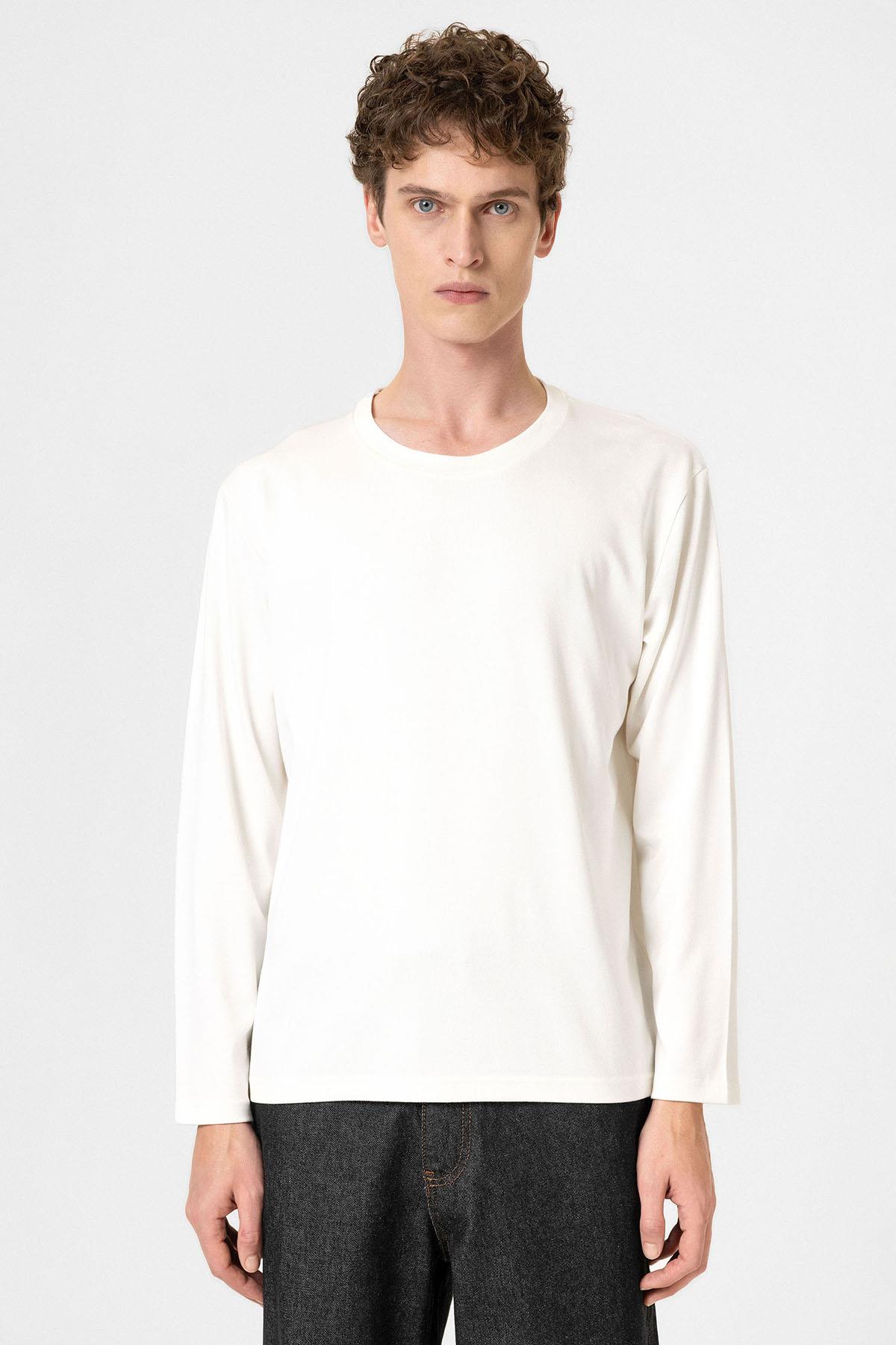 Antioch Beyaz Relaxed Fit Basic Erkek T-Shirt