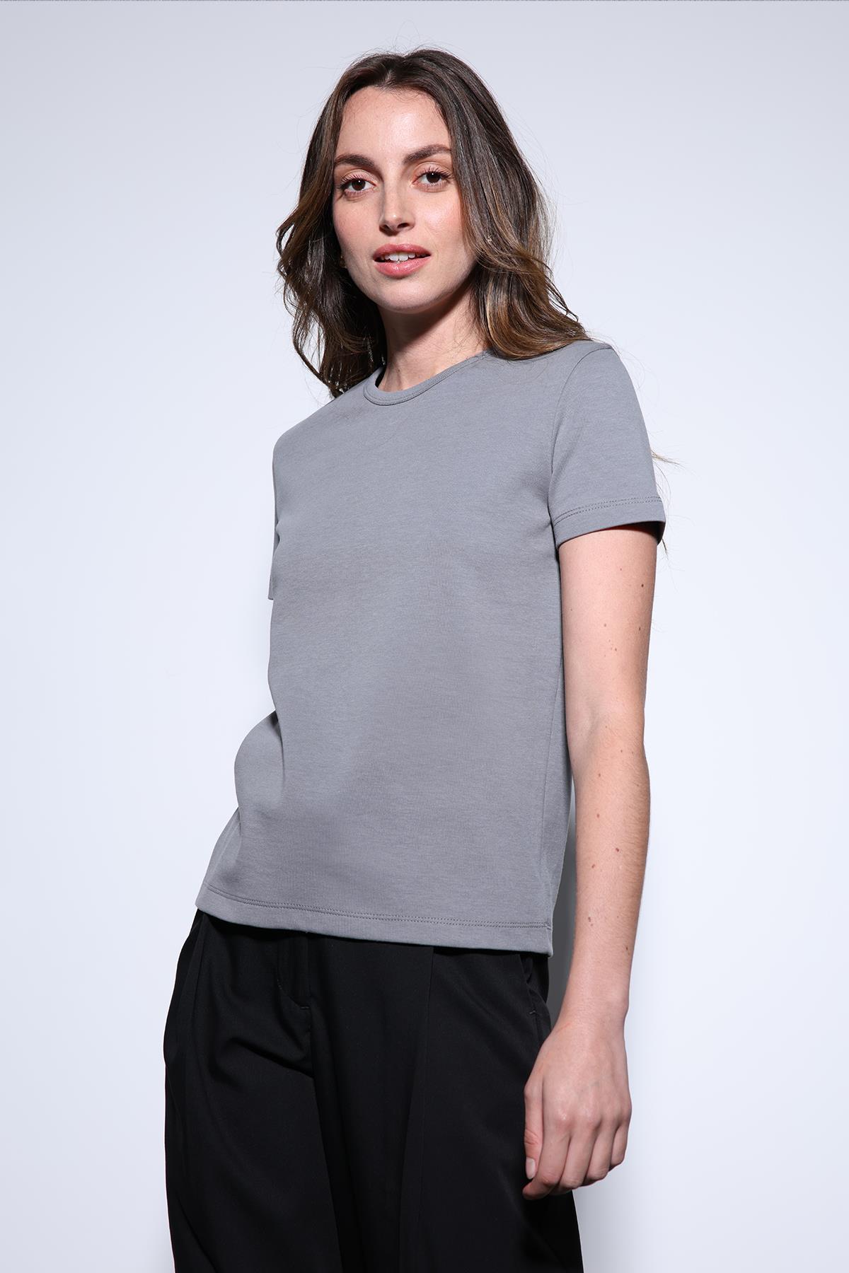 Antioch Füme Basic Kadın T-Shirt