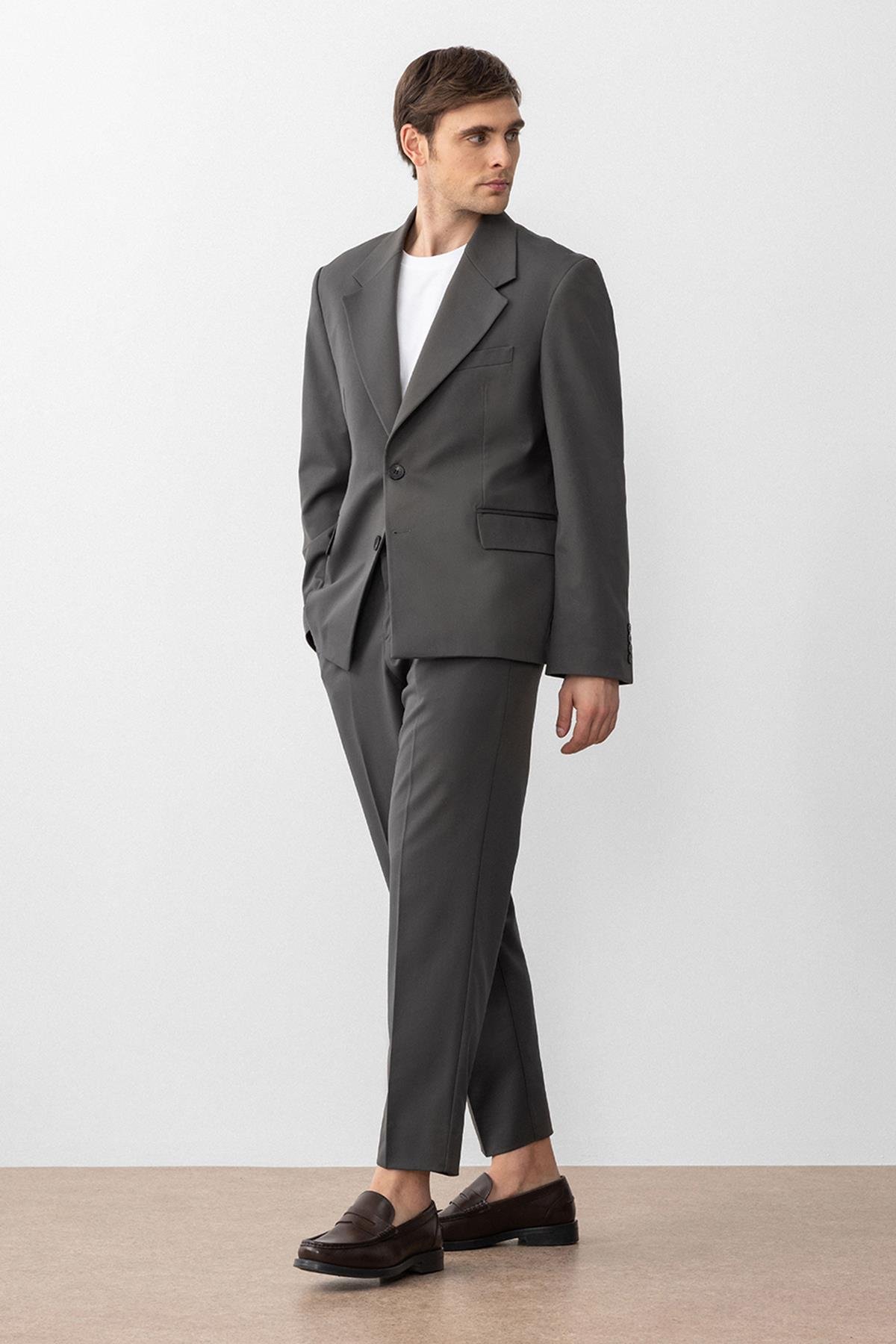 Antioch Haki Relax Fit Erkek Blazer Ceket