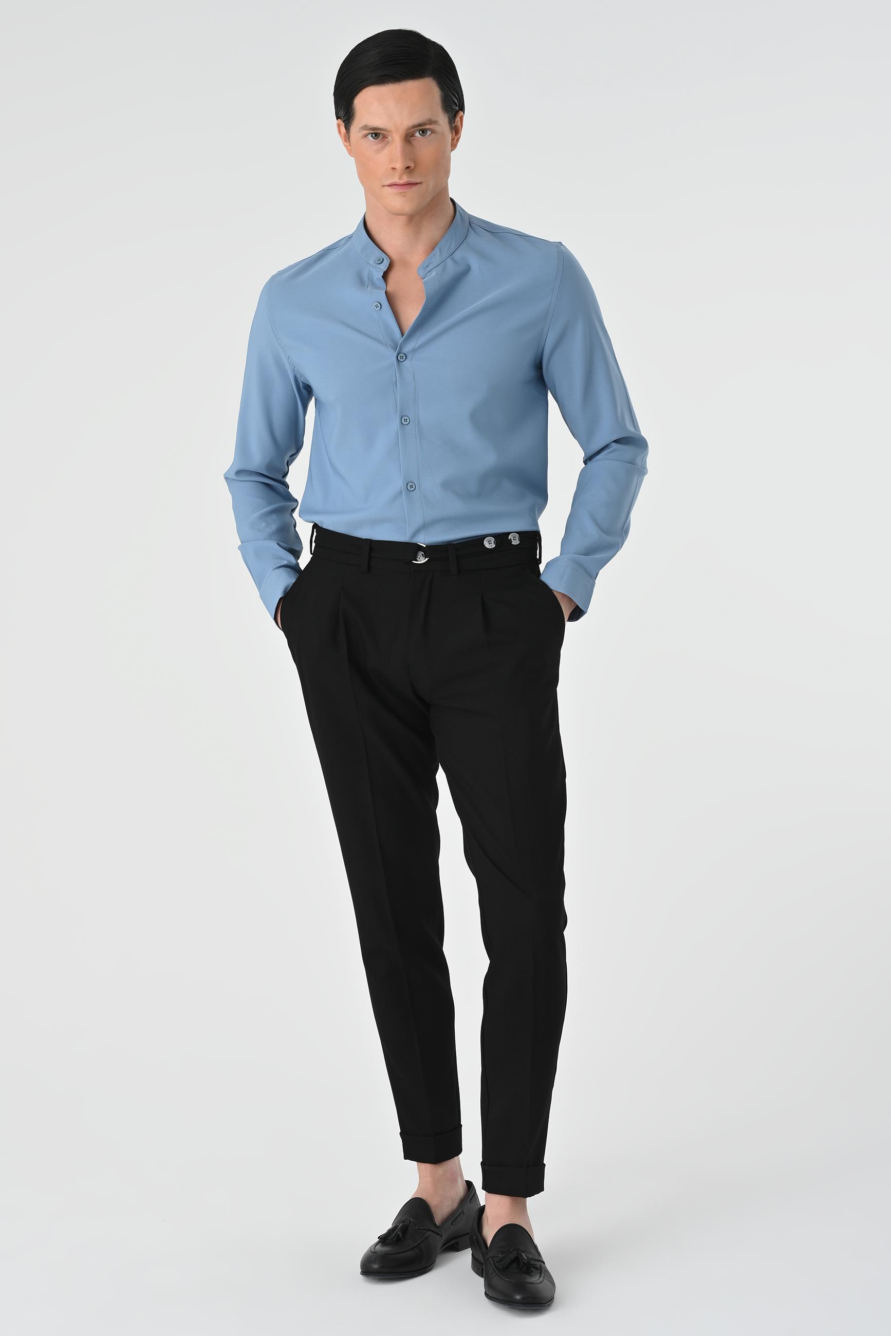 Antioch İndigo Regular Fit Hakim Yaka Erkek Gömlek