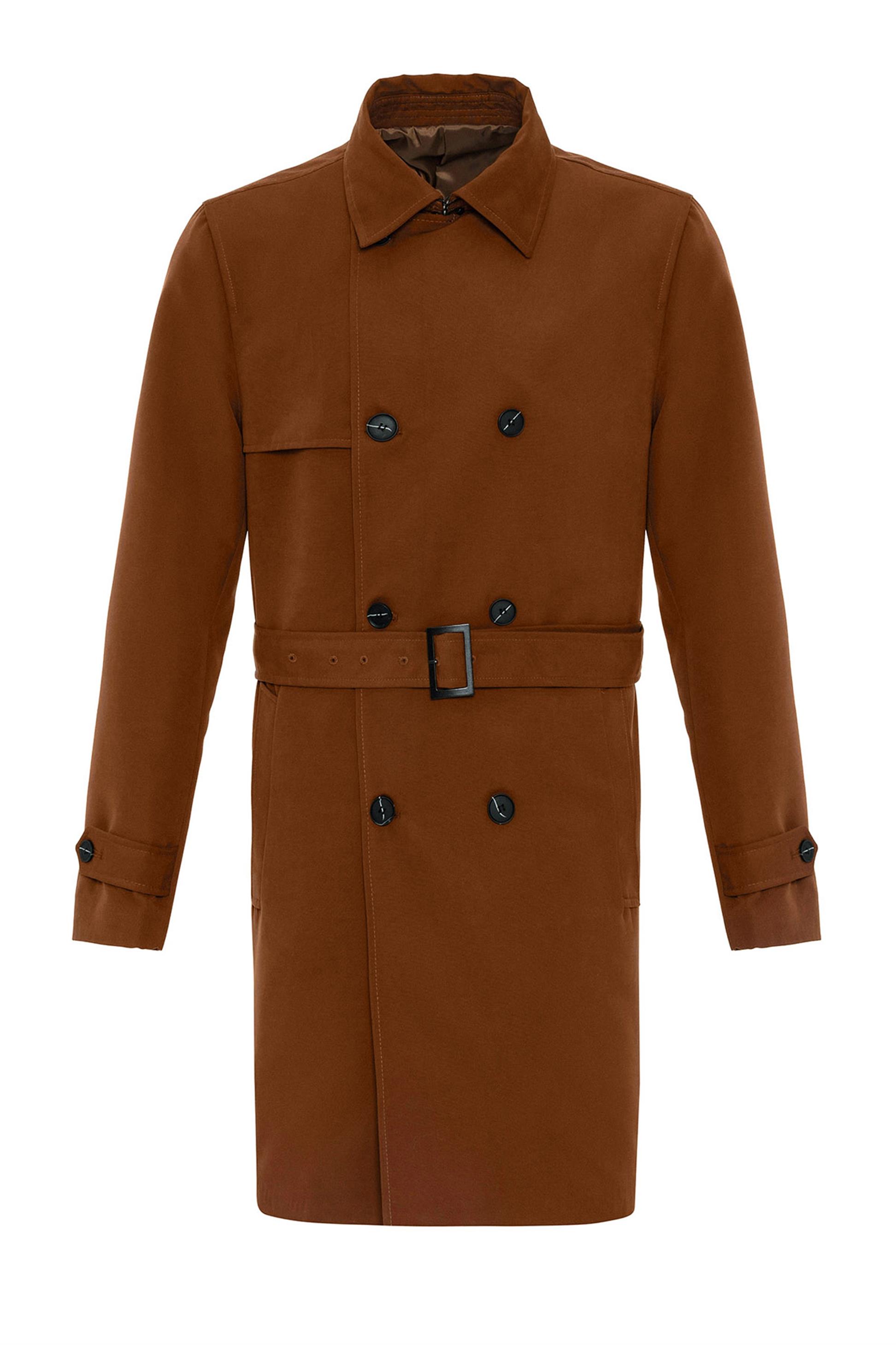 Belted Double Breasted Trench Coat