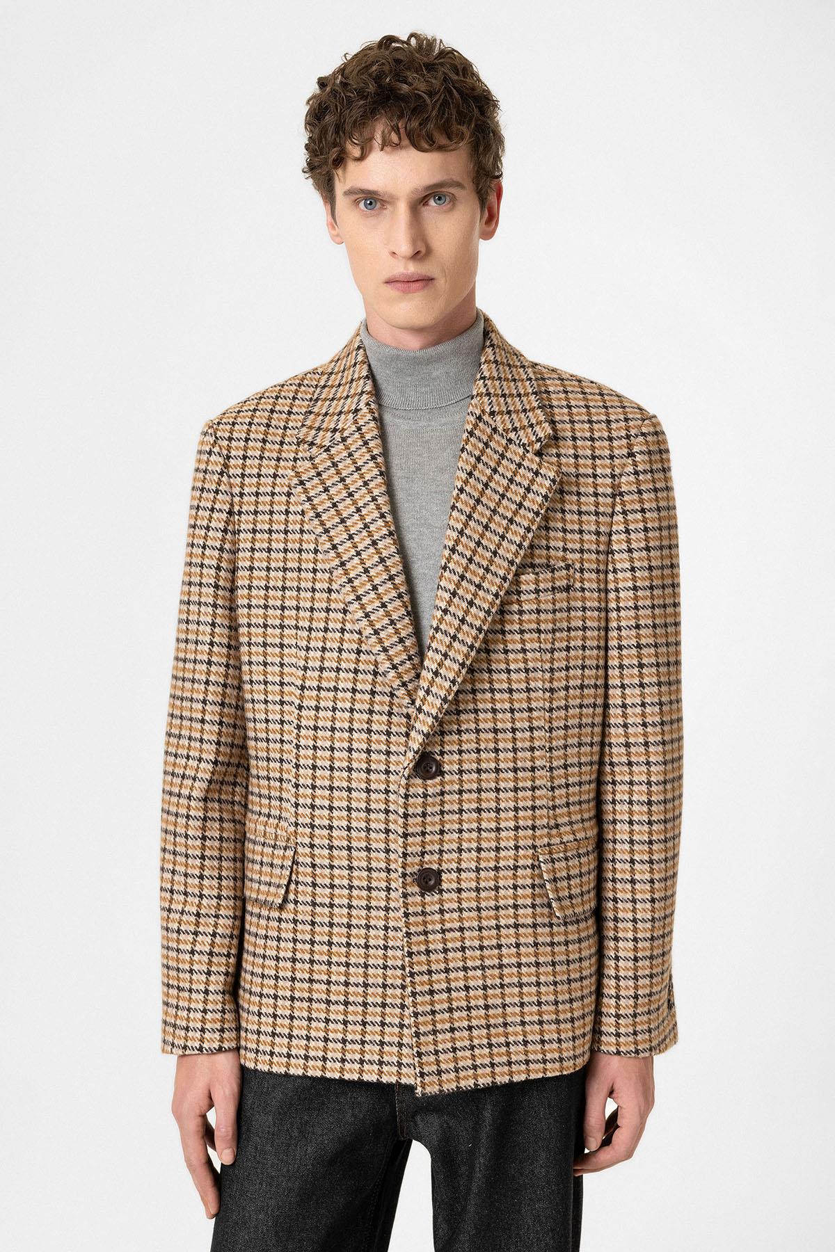 Antioch Taba Vintage Erkek Blazer Ceket