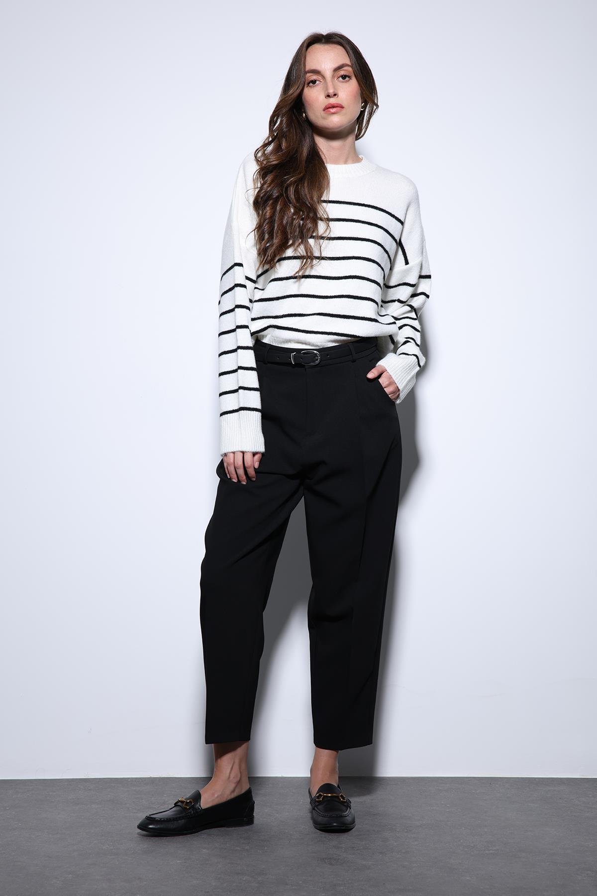 Antioch Taş Çizgili Triko Kazak