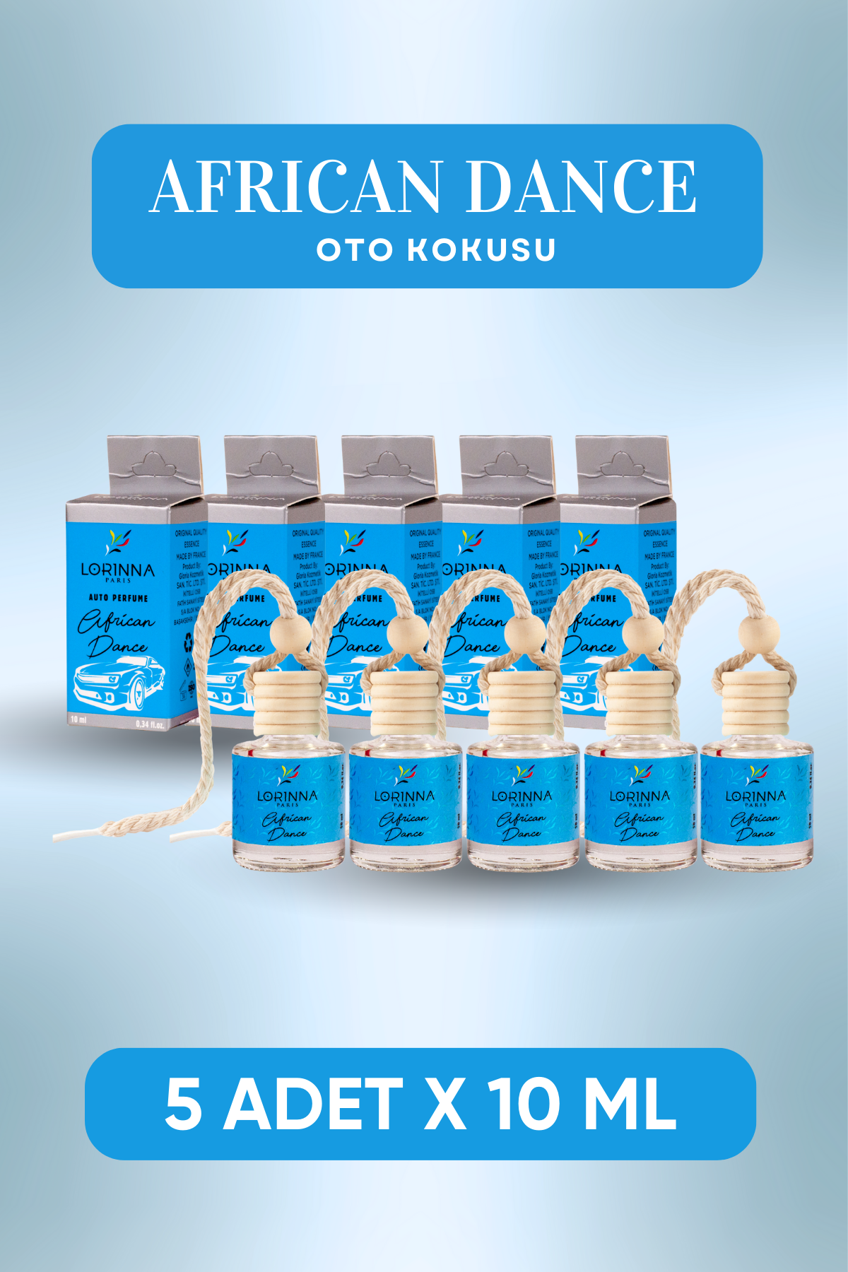 African Dance Parfümlü Oto Kokusu 5x10 ml