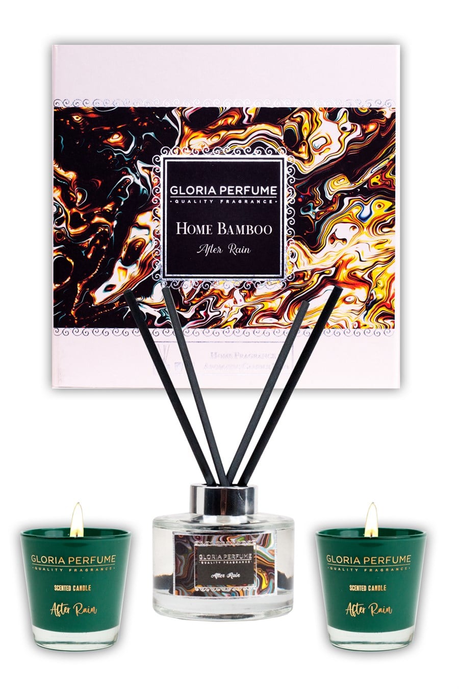 AFTER RAIN HOME FRAGRANCE & AROMATIC CANDLE DUO