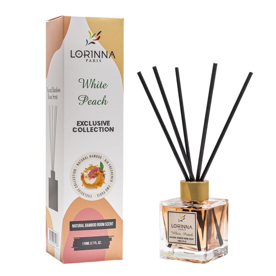 Beyaz Şeftali Bambu Çubuklu Oda Kokusu 110 Ml