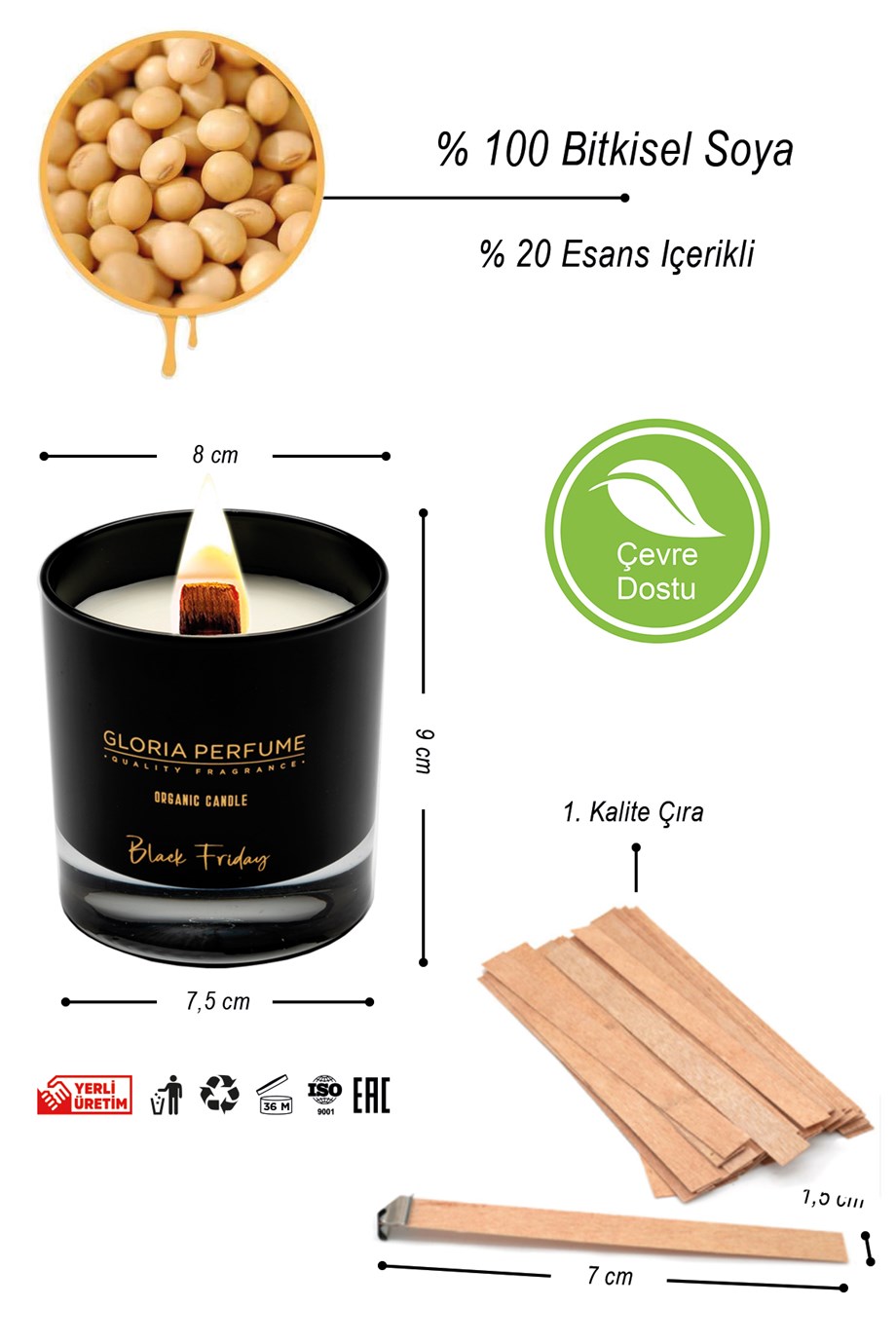 Black Friday Kokulu Mum 220 gr.
