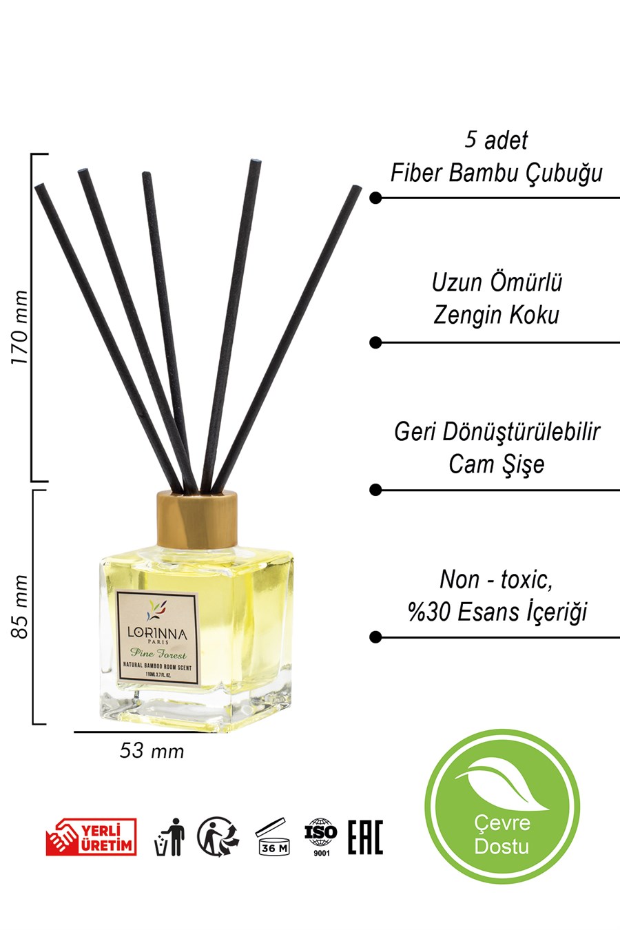 Çam Ormanı Bambu Çubuklu Oda Kokusu 110 Ml
