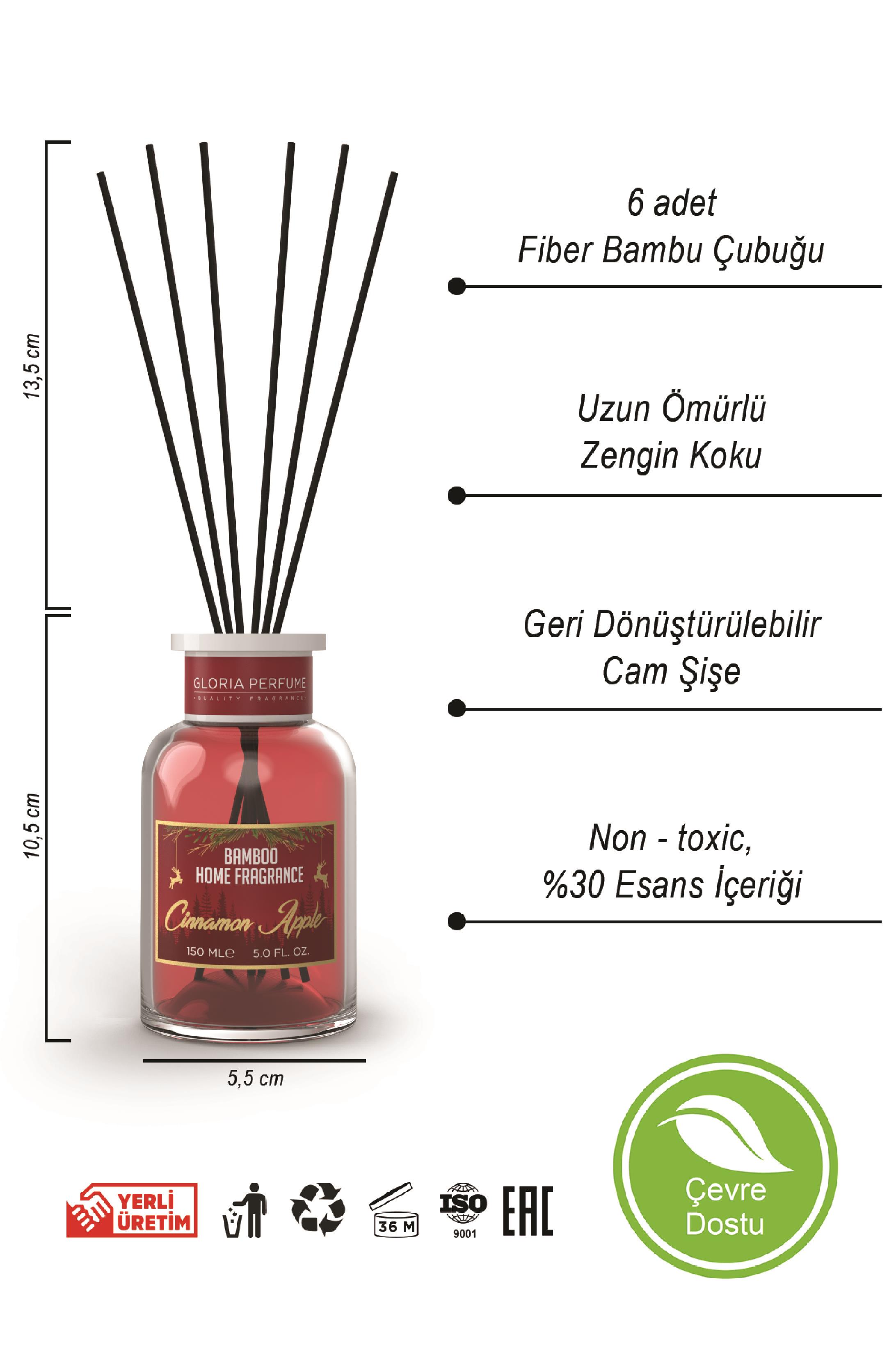 Cinnamon Apple Bambu Cubuklu Oda Kokusu 150 ml