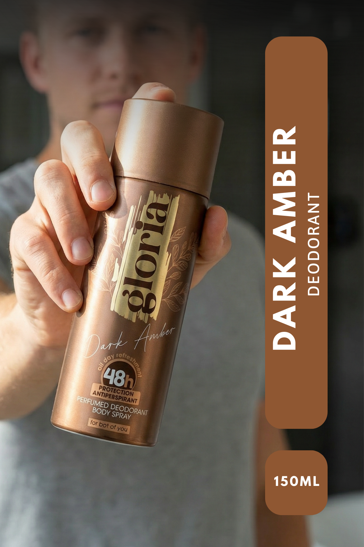 Dark Amber 48H Antiperspirant 150 ml Unisex Deodorant 