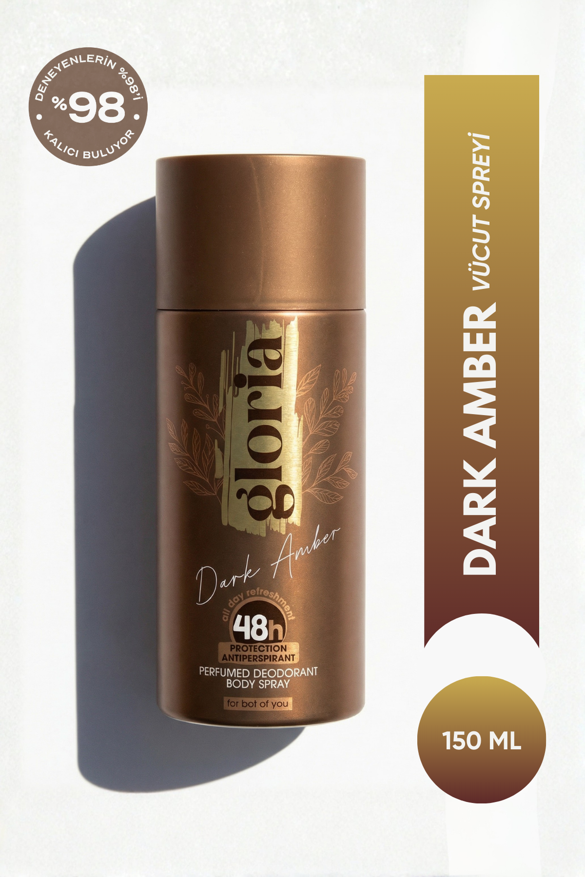 Dark Amber 48H Antiperspirant 150 ml Unisex Deodorant 