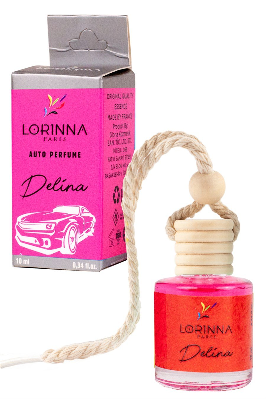 Delina Parfümlü Oto Kokusu 5x10 ml