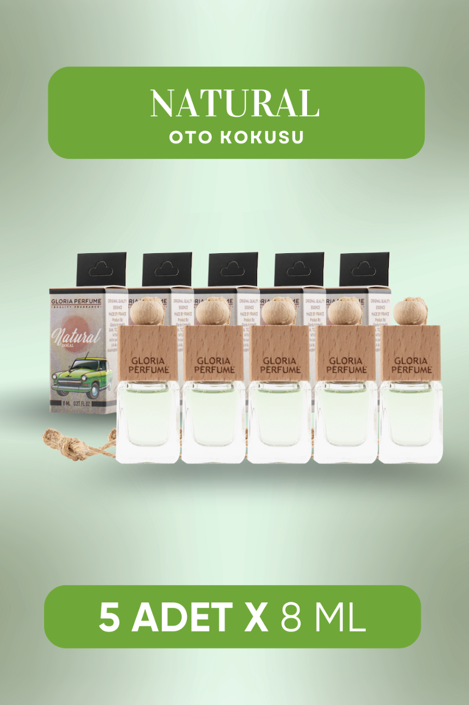 Doğal Oto Kokusu 5x8 ml