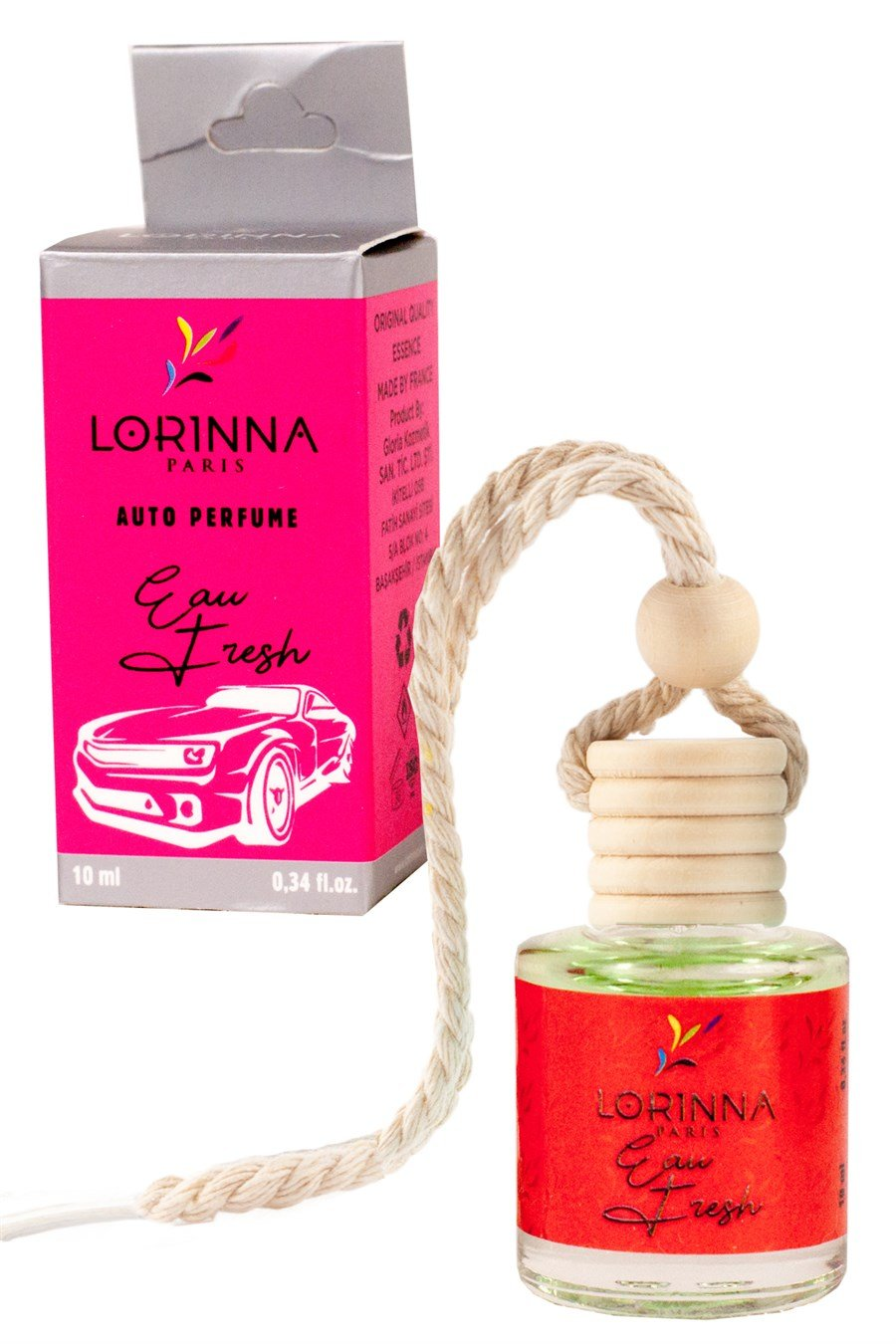 Eau Fresh Parfümlü Oto Kokusu 5x10 ml