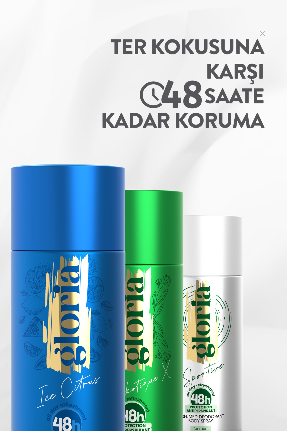 Erkek Deodorant Set 3x150 Ml ( Ice Citrus - Sportive - Narkotique X )