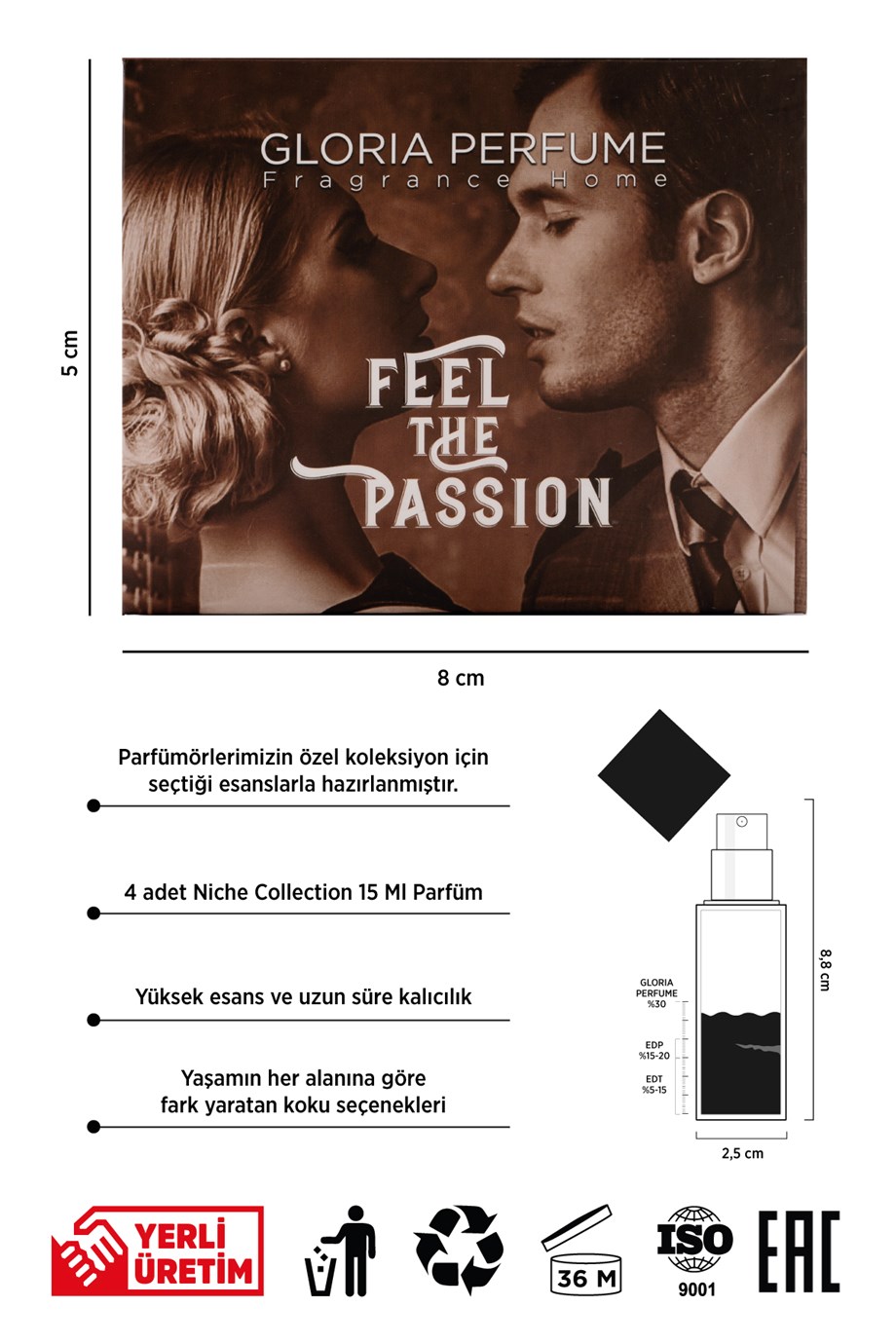Feel The Passion Niche Parfüm Seti Edp 60 ml