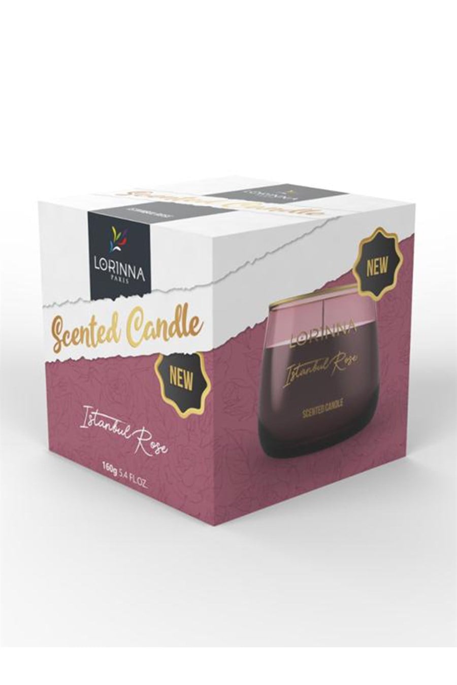 Istanbul Rose Kokulu Mum 160 gr.