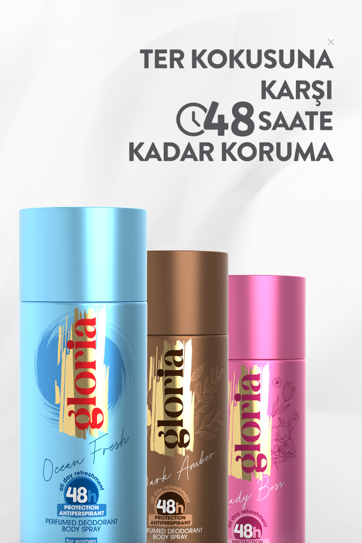Kadın Deodorant Set 3x150 Ml (Dark Amber - Lady Bos - Ocean Fresh)