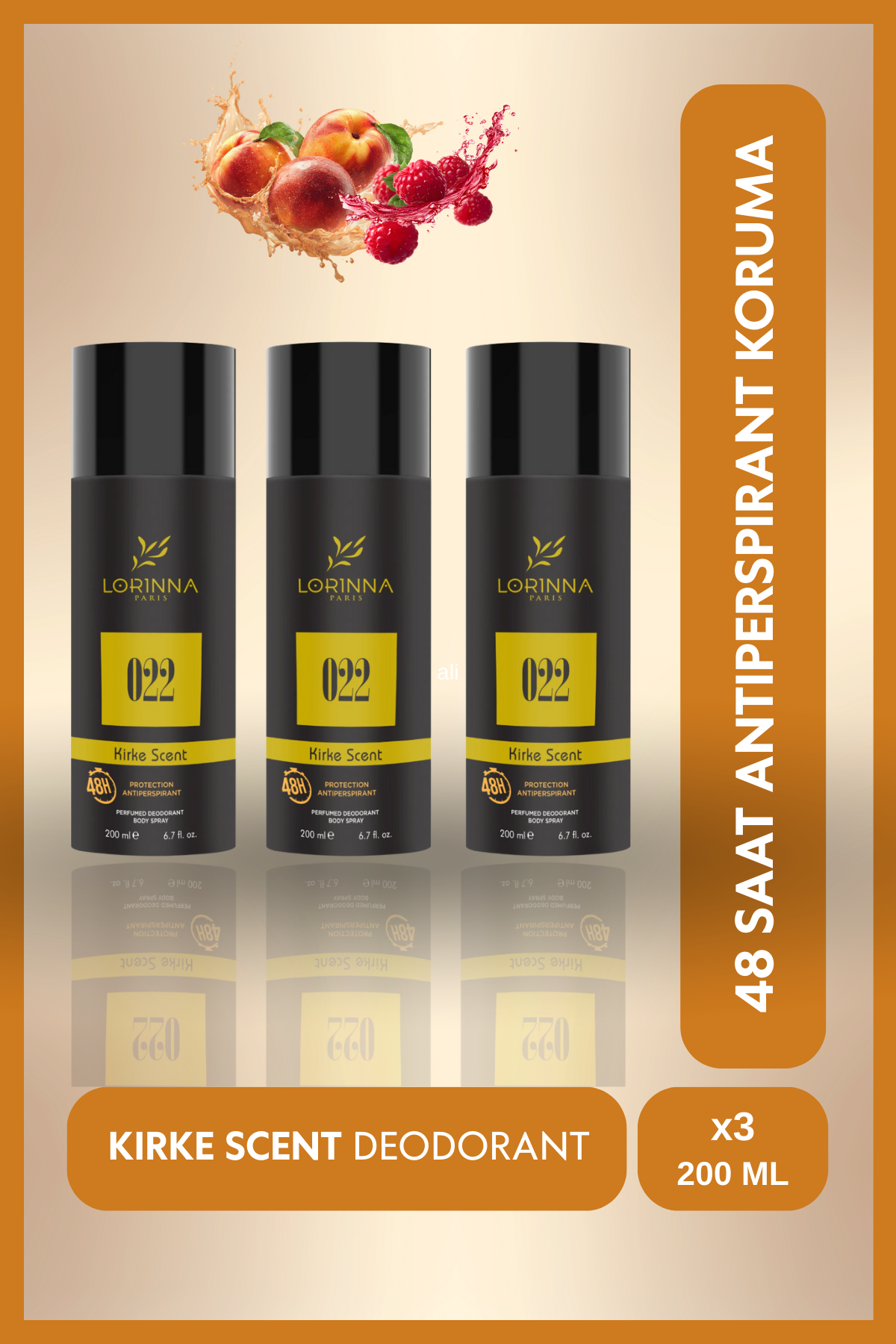 Kirke Scent Deodorant Set 3x200 Ml