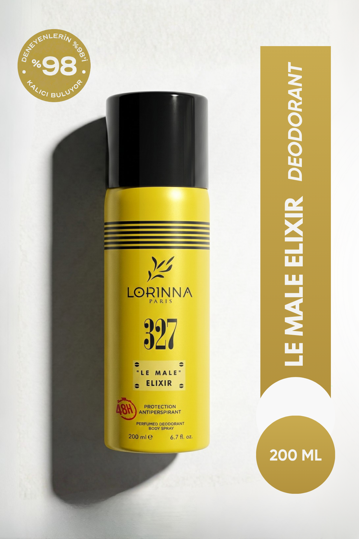 Le Male Elixir 200 Ml Perfumed Deodorant