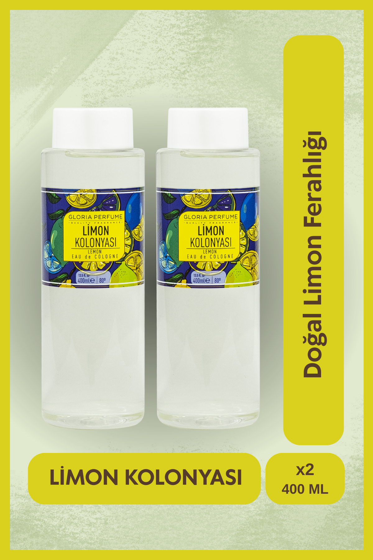 Limon Kolonyası Set 2x400 ml - Pet Şişe