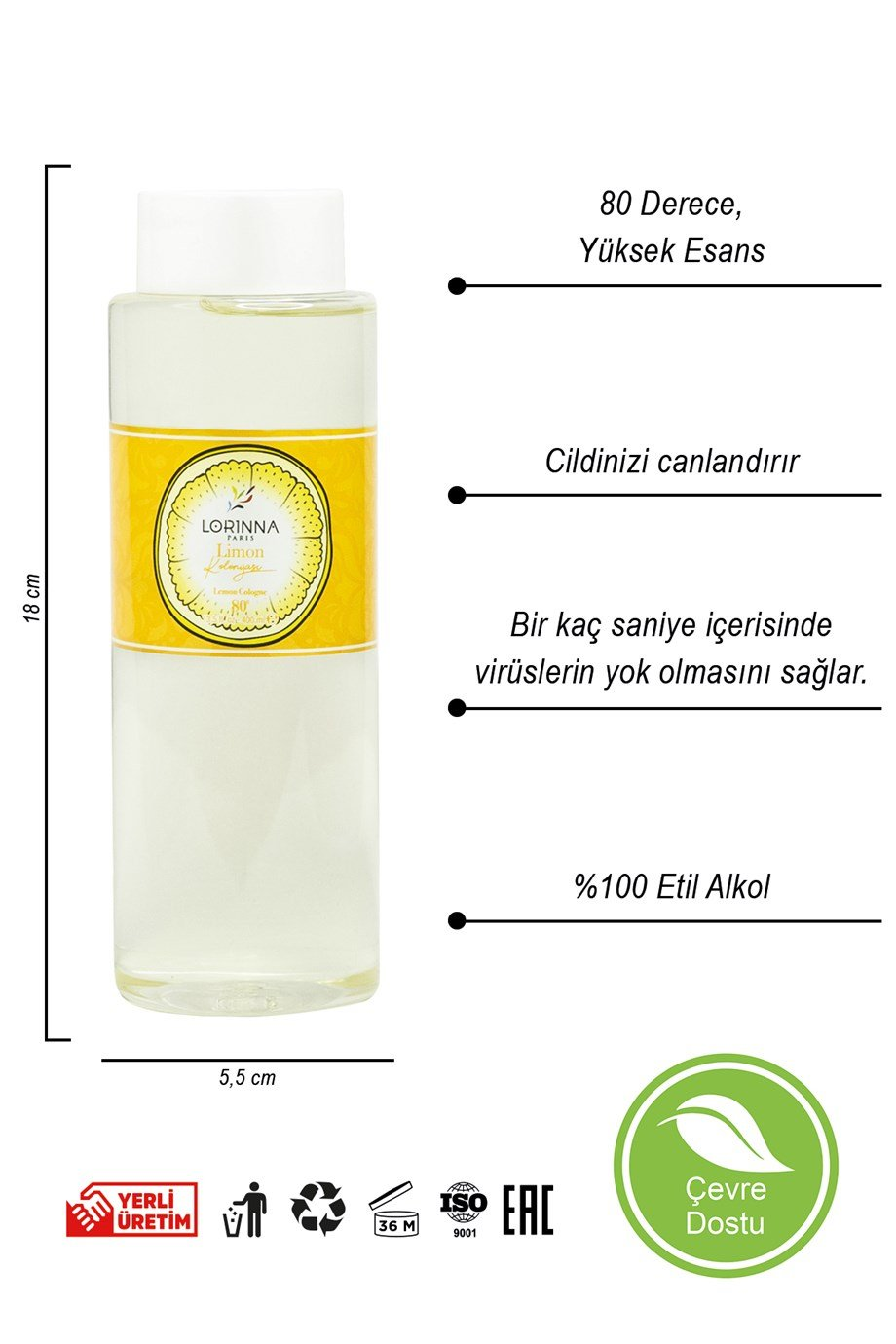 Limon Kolonyası Set 2x400 ml - Pet Şişe
