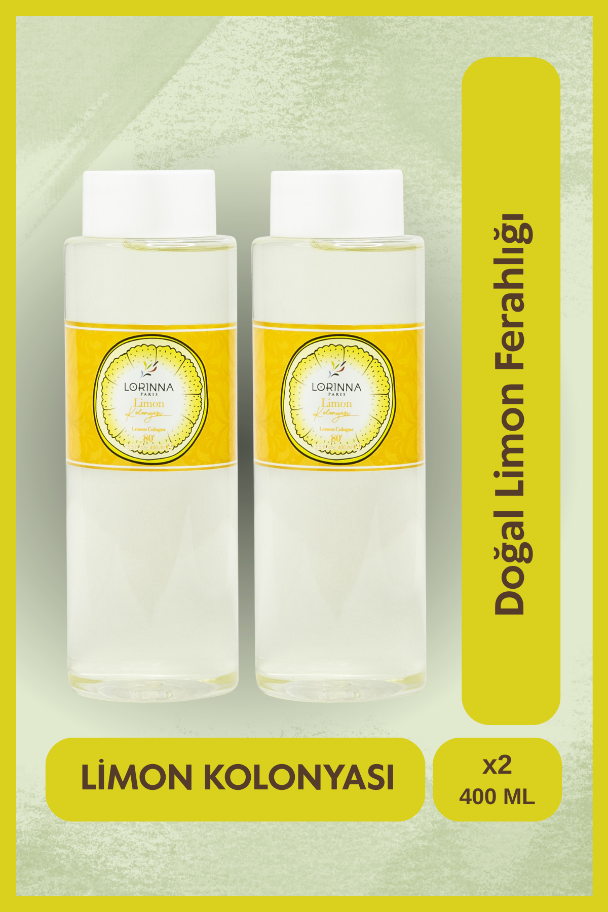 Limon Kolonyası Set 2x400 ml - Pet Şişe