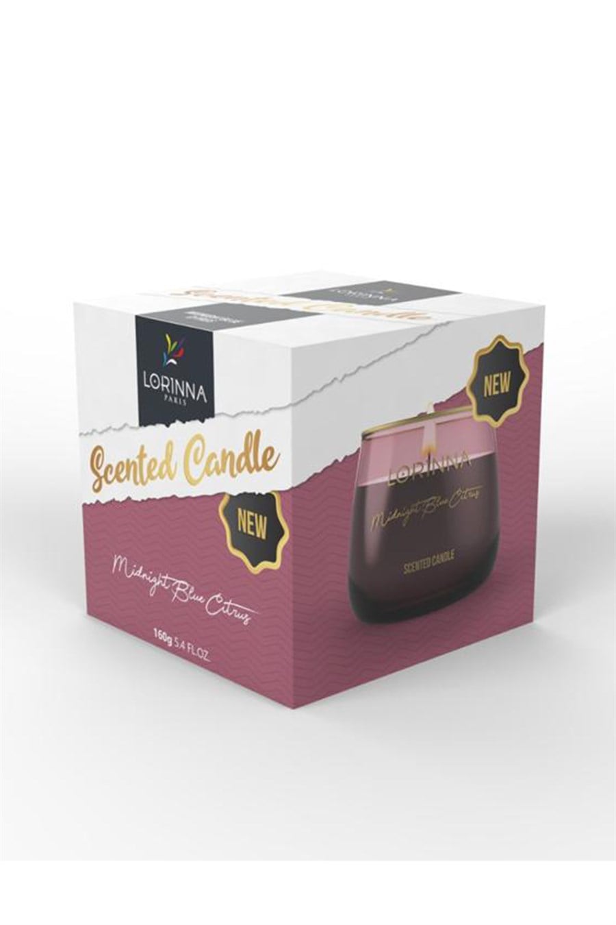 Midnight Blue Citrus Kokulu Mum 160 gr.