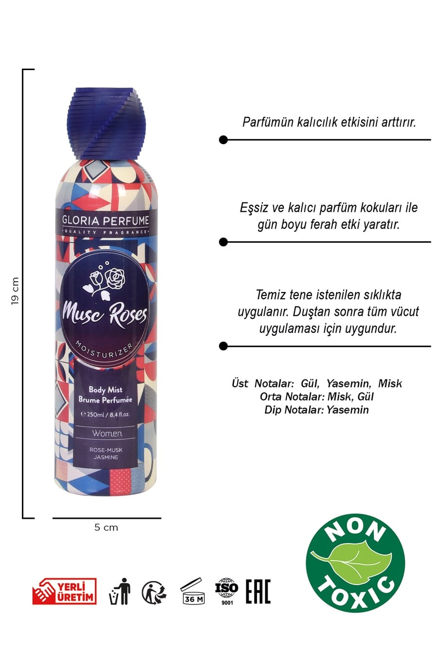 Musc Roses 250 ml Body Mist