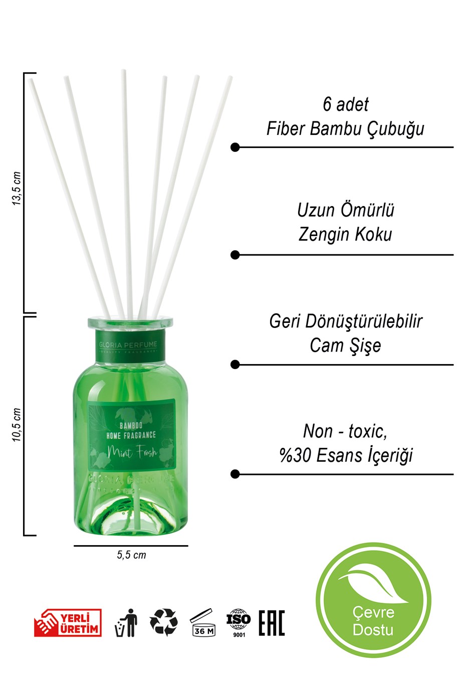 Nane Ferahlığı Bambu Çubuklu Oda Kokusu 150 ml