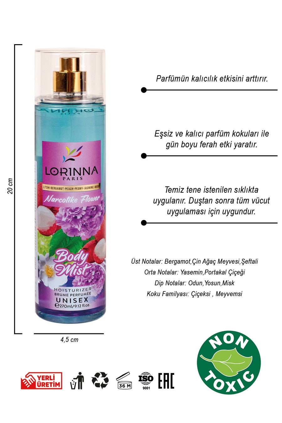 Narcotike Flower 270 ml Body Mist 