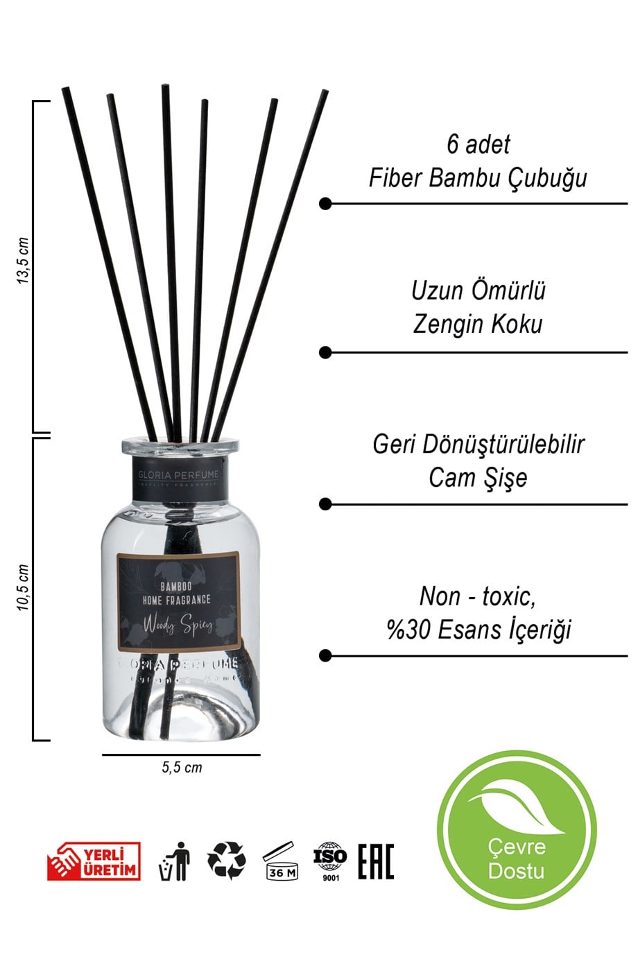Odunsu Bambu Çubuklu Oda Kokusu 150 ml