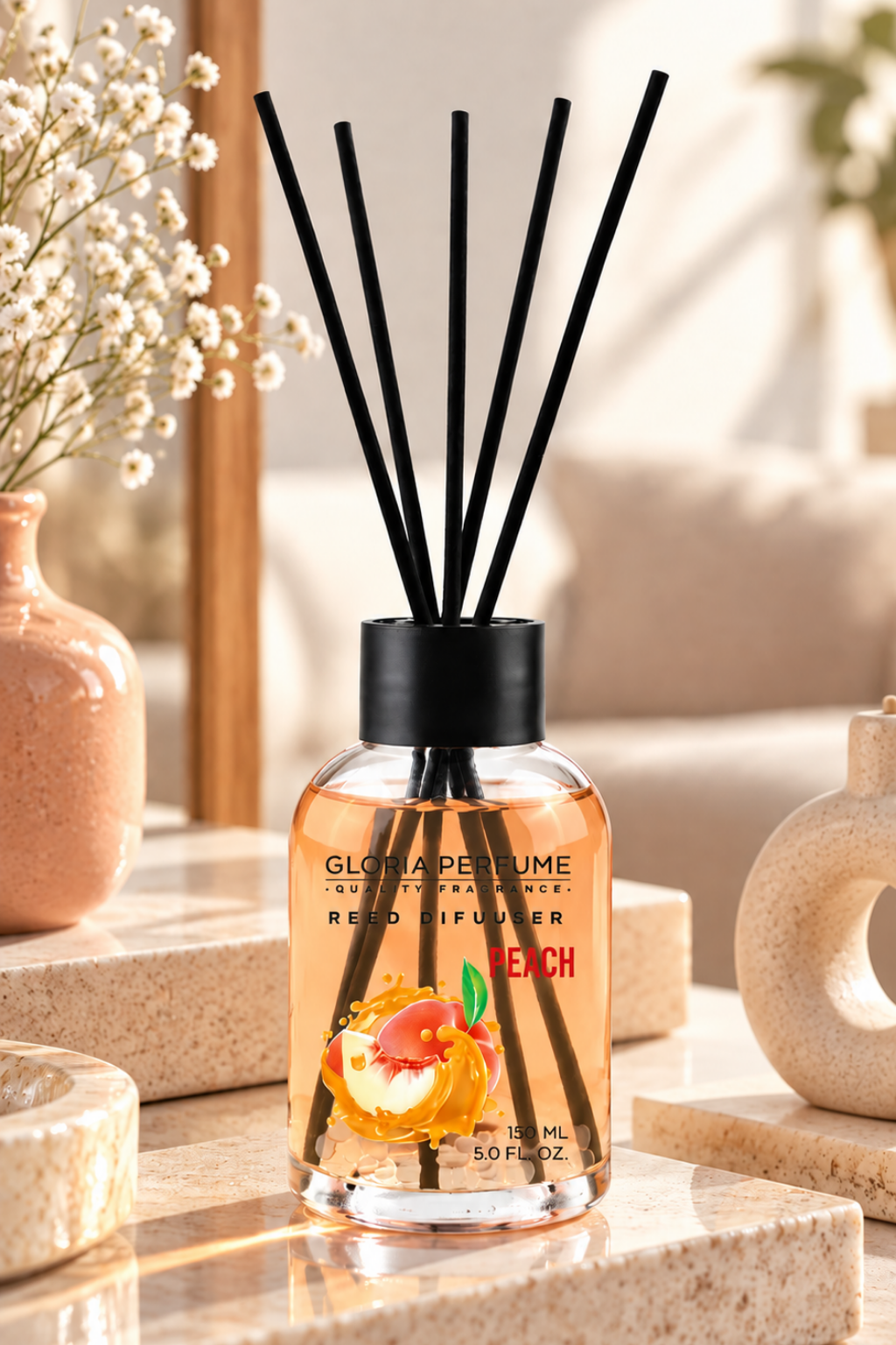 Peach Bambu Çubuklu Oda Kokusu 150 ml