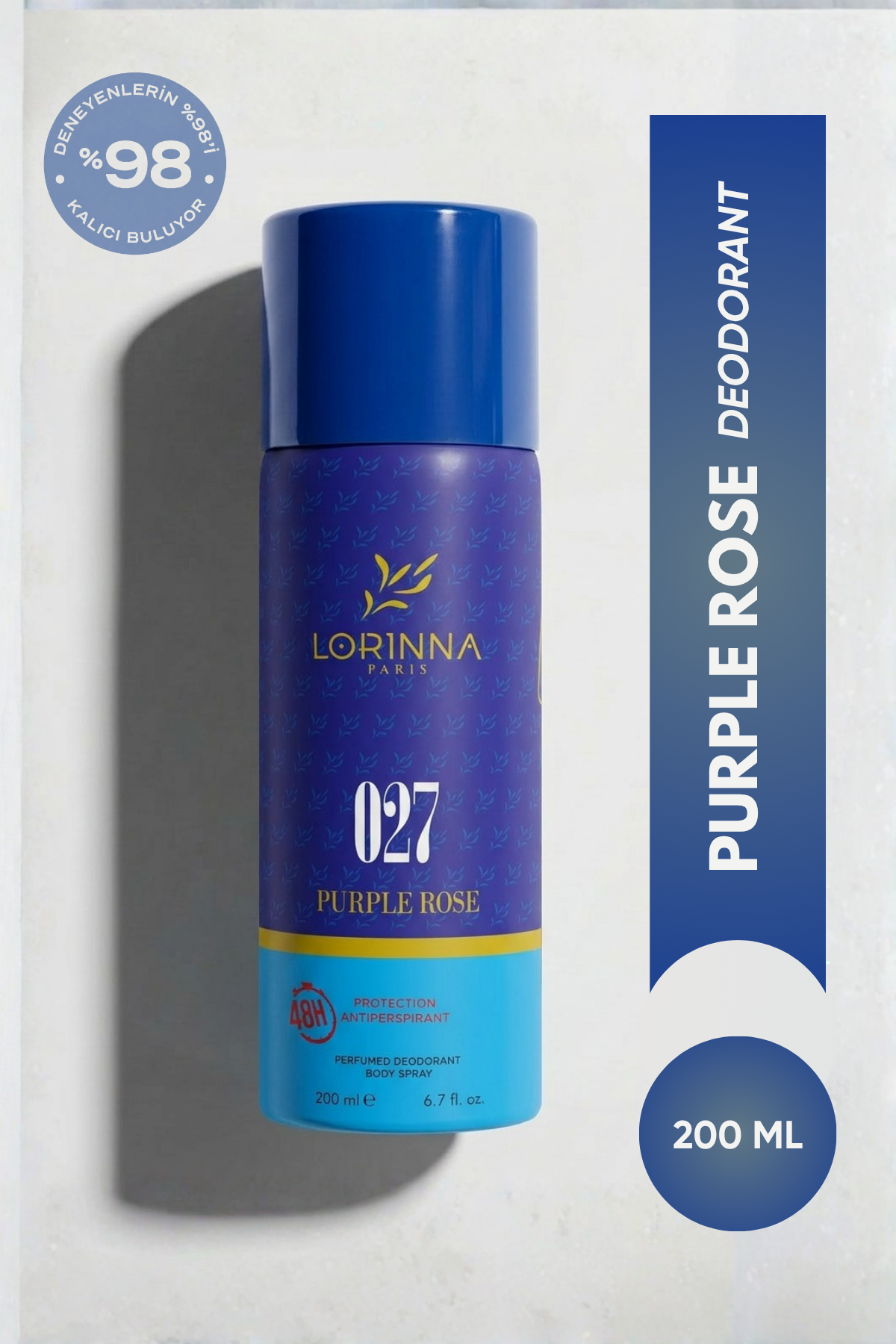 Purple Rose 200 Ml Perfumed Deodorant