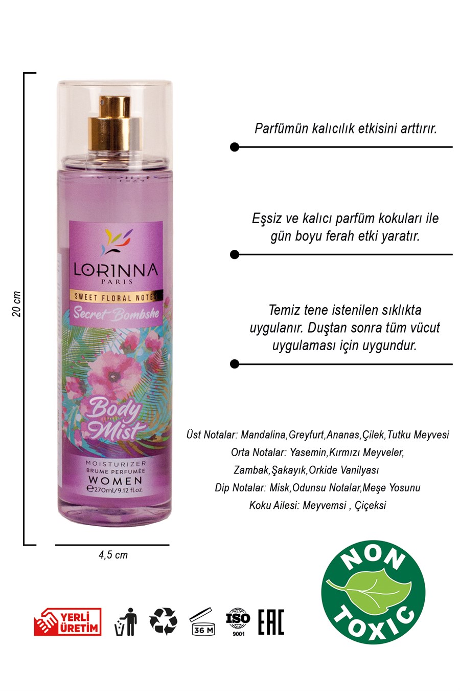 Secret Bombshe 270 ml Body Mist 
