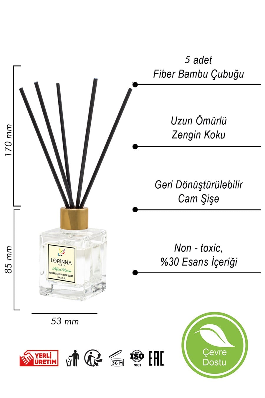 Yağmur Sonrası Bambu Çubuklu Oda Kokusu 110 Ml