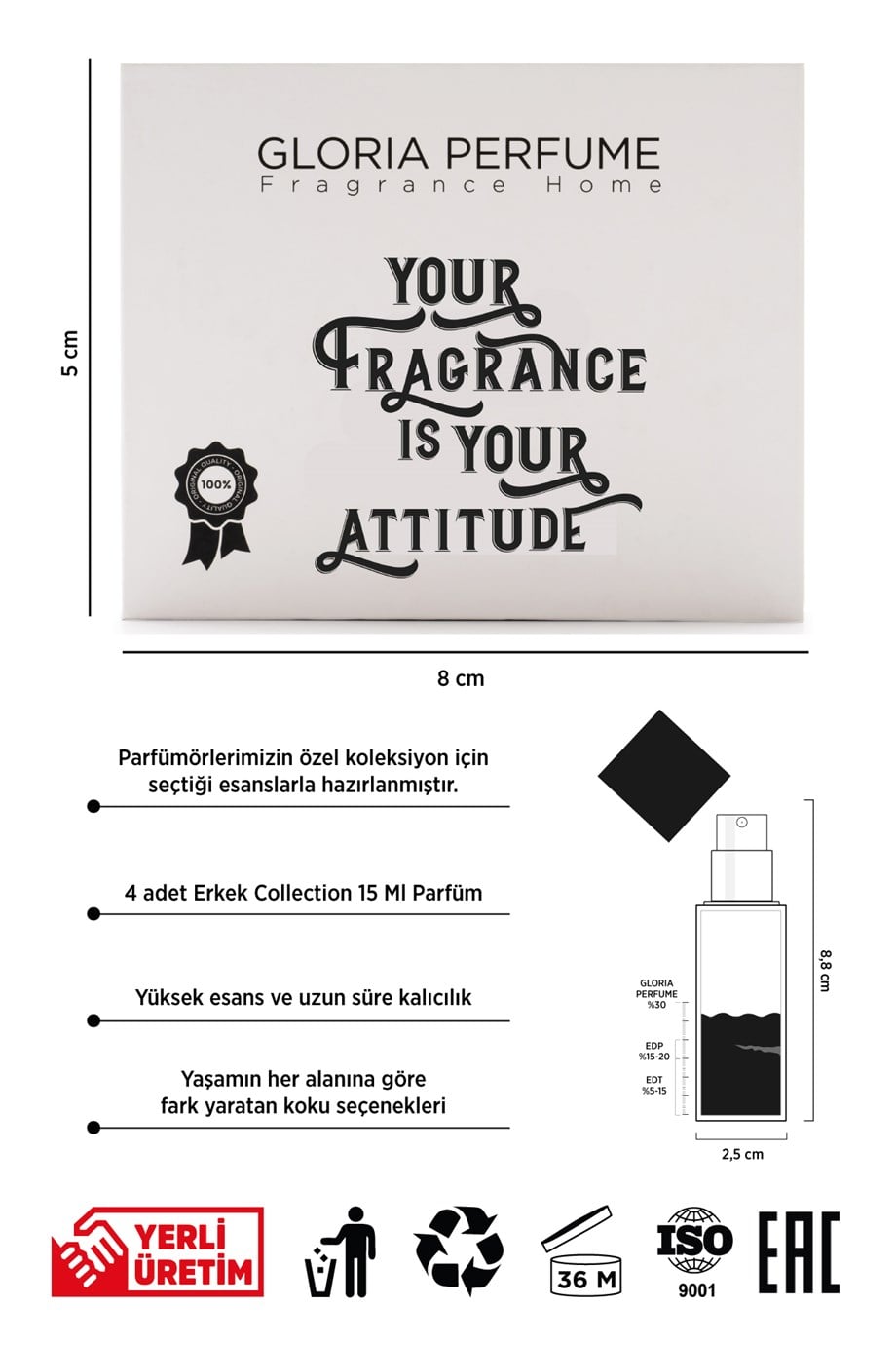 Your Fragrance Is Your Attitude Erkek Parfüm Seti Edp 60 ml