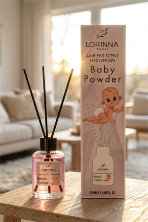 Baby Powder Bambu Çubuklu 120 ml Oda Kokusu