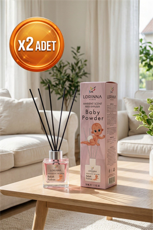 Baby Powder Çubuklu Oda Kokusu Seti 2x50 ml