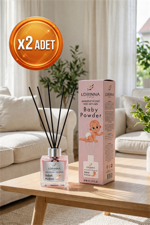 Baby Powder Çubuklu Oda Kokusu Seti 2x50 ml