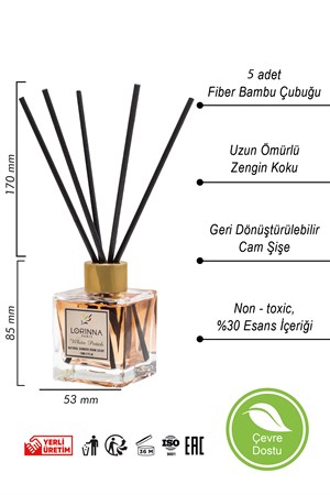 Beyaz Şeftali Bambu Çubuklu Oda Kokusu 110 Ml
