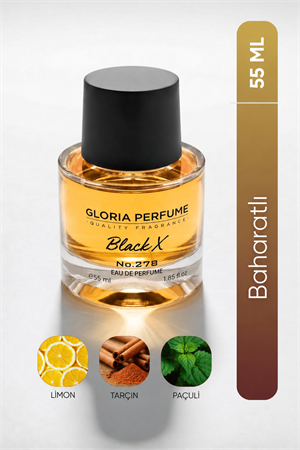 Black X 55 ml Edp Erkek Parfüm