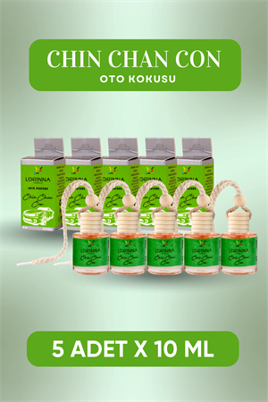 Chin Chan Con Parfümlü Oto Kokusu 5x10 ml
