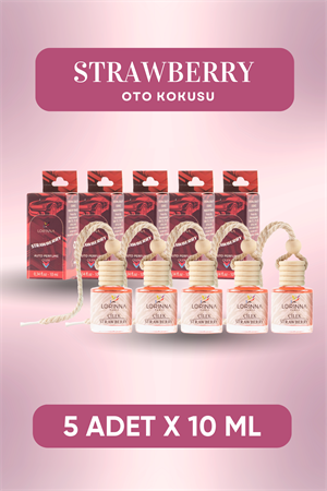 Çilek Oto Kokusu 5x10 ml