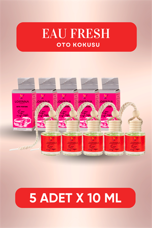 Eau Fresh Parfümlü Oto Kokusu 5x10 ml