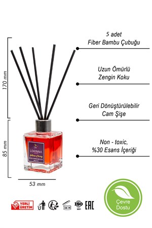 Intense Cherry Lüx Bamboo Çubuklu Oda Kokusu 110 ml
