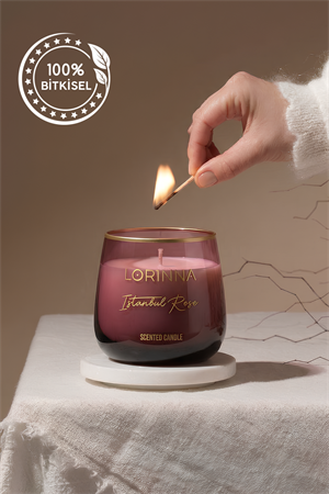 Istanbul Rose Kokulu Mum 160 gr.