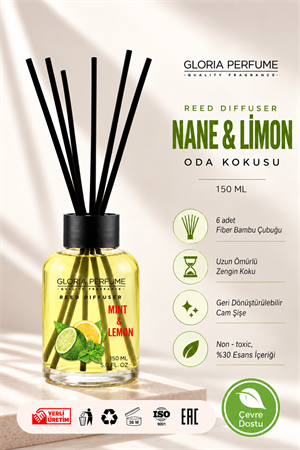 Lemon And Mint Bambu Çubuklu Oda Kokusu 150 ml